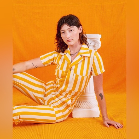 Big Bud Press Striped Jumpsuit - Picture 3 of 11